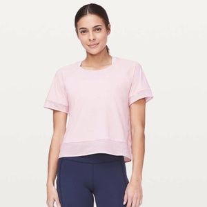 Lululemon Stripe In Stride Short Sleeve Petals